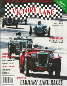 VICTORY LANE 1992 DEC - THE VINTAGE & HISTORIC RACING NEWS MAGAZINE